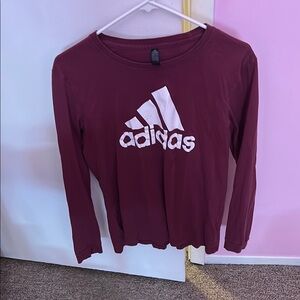 Adida ladies Maroon Long Sleeve Shirt